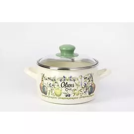 Кастрюля с крышкой Олива