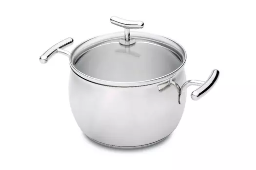 Кастрюля с крышкой Yumi Glass