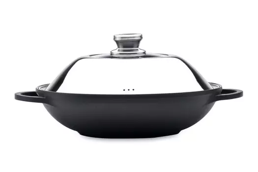 Казан-вок с крышкой Cast line