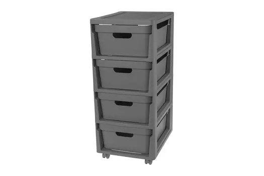 Комод с 4 ящиками на колёсах Luxe