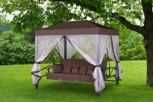 Комплект из подушек и тента для качелей-беседки Барселона