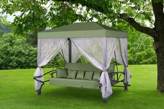 Комплект из подушек и тента для качелей-беседки Барселона