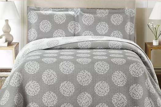 Комплект покрывало + наволочки Laurel Gray
