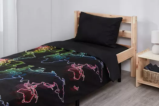Комплект постельного белья Teenagers Neon Continents
