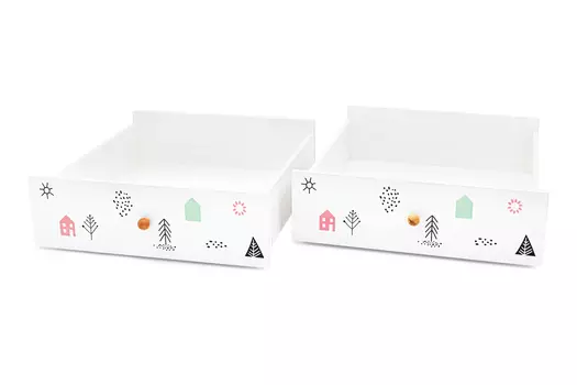 Комплект ящиков для кровати Stumpa Домики