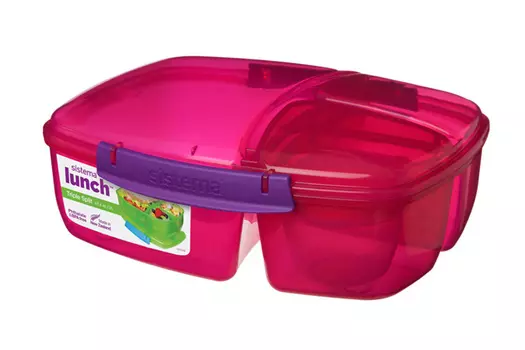 Контейнер 3-секционный с баночкой Lunch