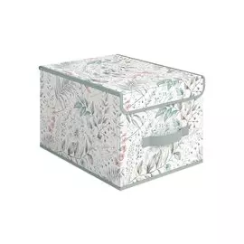 Короб стеллажный с крышкой с ручками Lavande