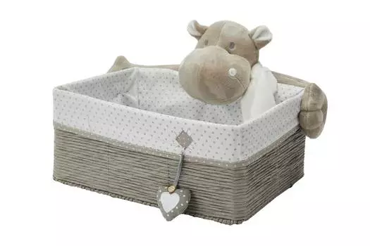 Корзина Бегемотик с сердечком