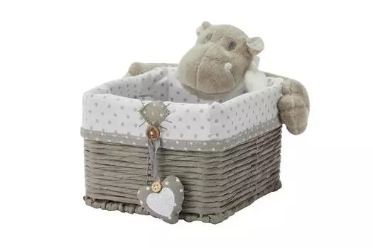 Корзина Бегемотик с сердечком