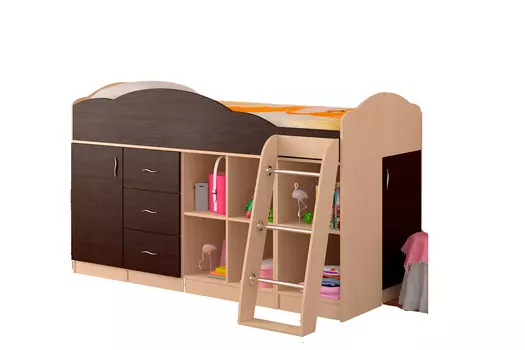 Кровать-чердак Дюймовочка