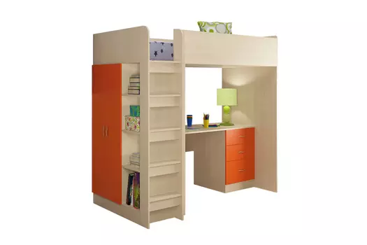 Кровать-чердак Теремок