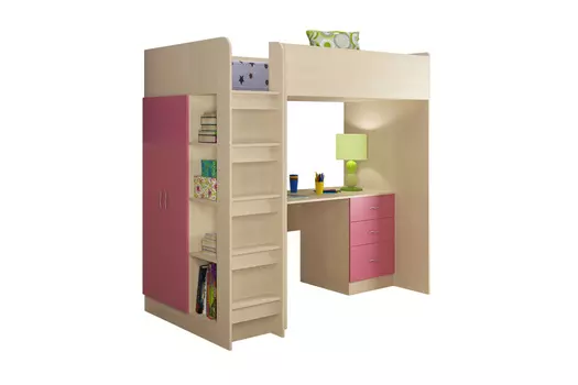 Кровать-чердак Теремок