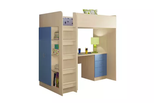 Кровать-чердак Теремок