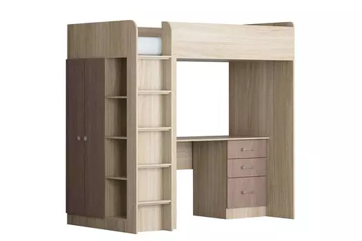 Кровать-чердак Теремок 3