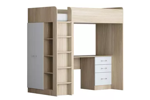 Кровать-чердак Теремок 3