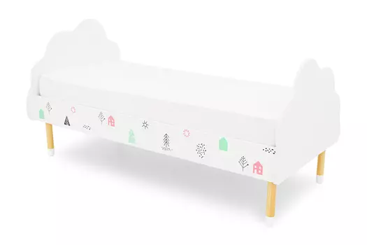 Кровать детская Stumpa Облако Домики