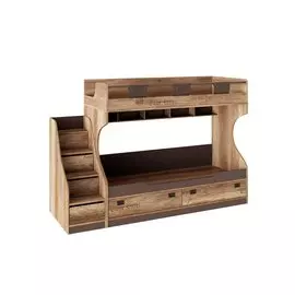 Кровать двухъярусная с приставной лестницей Пилигрим