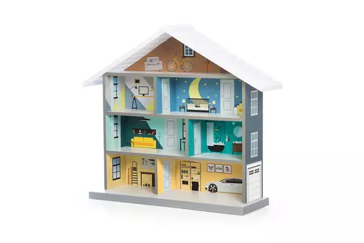 Кукольный домик-стеллаж MiMi