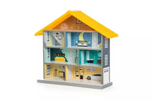 Кукольный домик-стеллаж MiMi