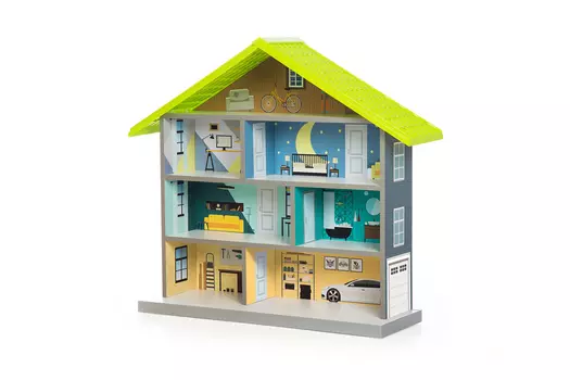 Кукольный домик-стеллаж MiMi