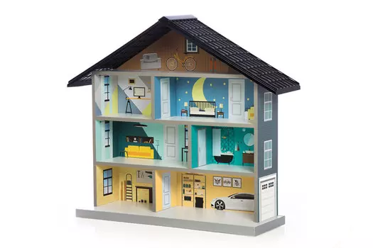 Кукольный домик-стеллаж MiMi