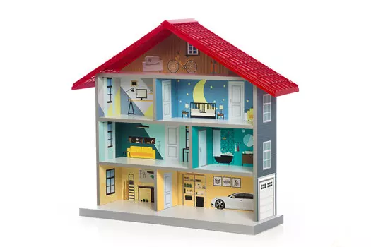 Кукольный домик-стеллаж MiMi