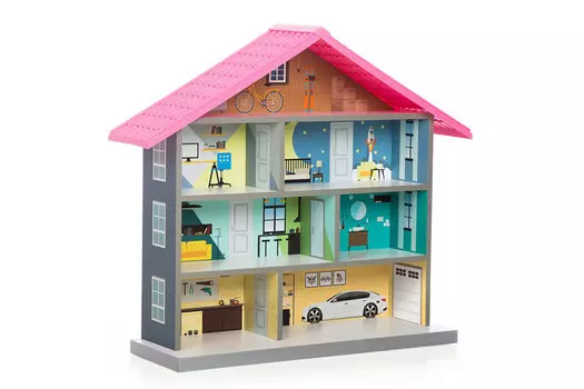 Кукольный домик-стеллаж MiMi