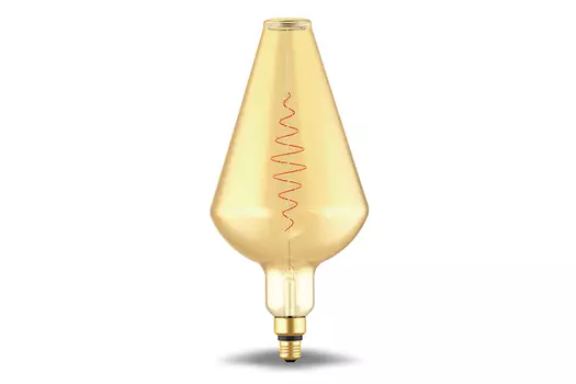 Лампа светодиодная Filament Vase Golden flexible