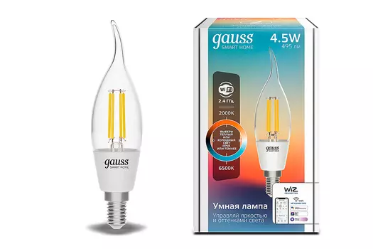 Умная Wi-Fi лампа светодиодная Smart Home Filament