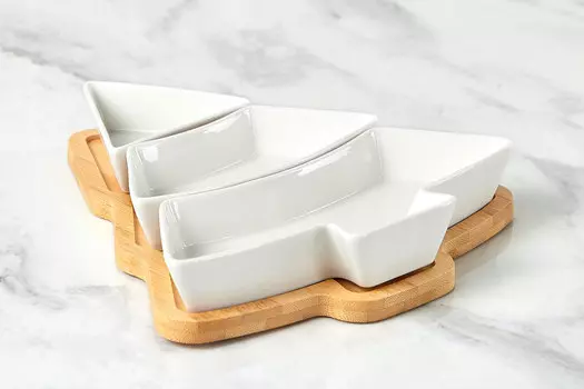 Менажница на подставке Ёлочка