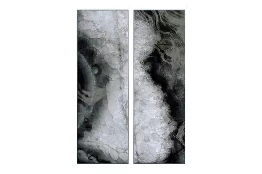 Модульная картина из 2 частей Grey Abstraction