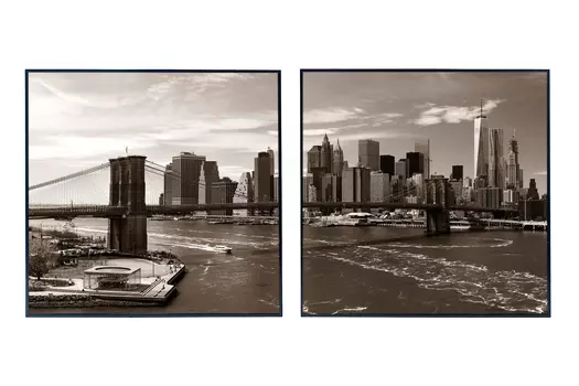 Модульная картина из 2 частей Retro bridge