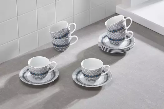 Набор чайных пар на 6 персон Marrakech