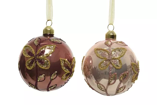 Набор ёлочных шаров Бабочки