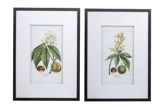 Набор панно в раме Каштаны