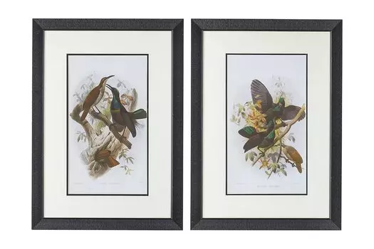 Набор панно в раме Птицы