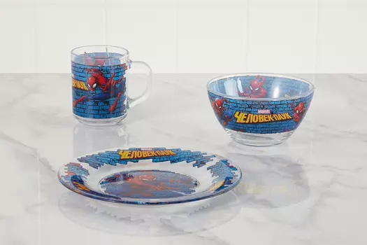 Набор посуды Человек паук
