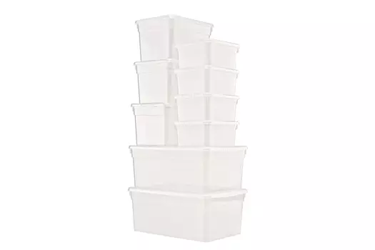 Набор ящиков с крышками для хранения вещей Basic