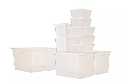 Набор ящиков с крышками для хранения вещей Basic