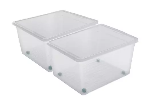 Набор ящиков с крышками для хранения вещей Basic