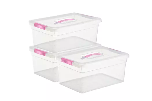 Набор ящиков с ручками для хранения вещей Standart