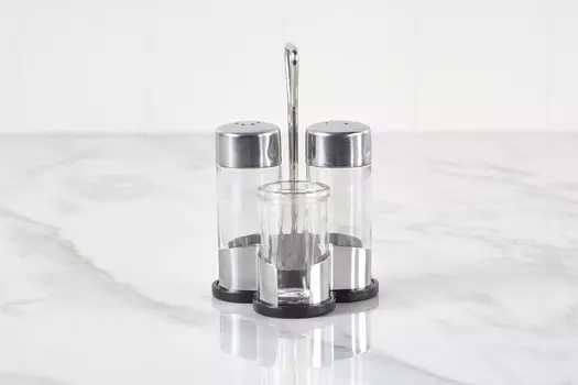 Набор соль-перец-зубочистки Club