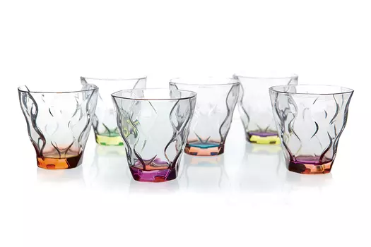 Набор стаканов для виски Riflessi Bicolour