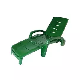 Шезлонг на колёсиках Пластик