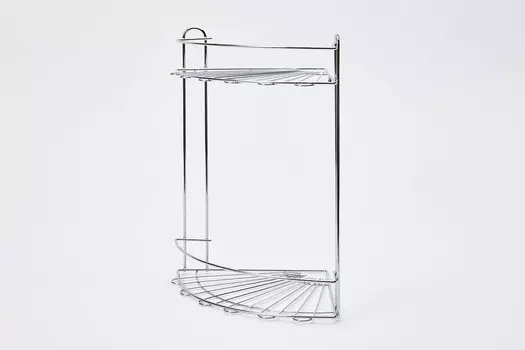 Полка угловая 2-ярусная настенная Lite