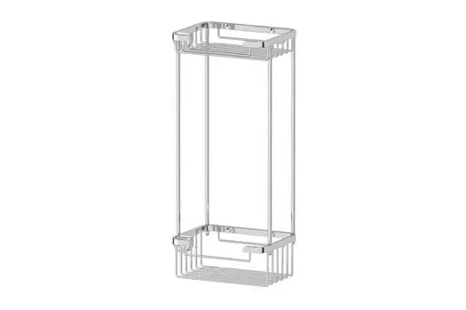 Полочка-решётка 2-ярусная с крючками Ryna