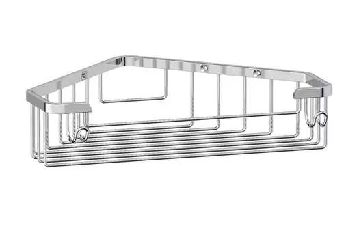 Полочка-решётка угловая с крючками Ryna