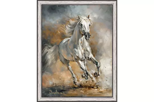 Репродукция в раме Белый принц