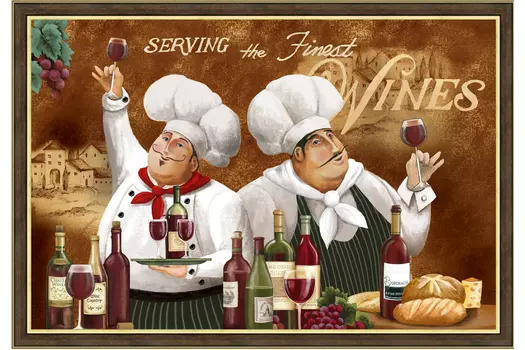 Репродукция в раме Дуэт