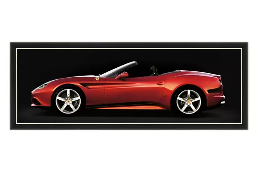Репродукция в раме Феррари-кабриолет